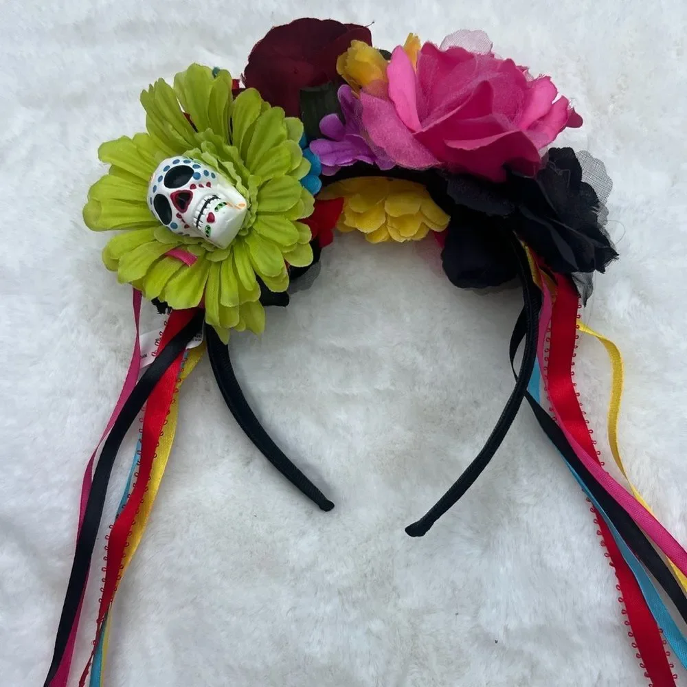 Día de los Muertos (Day of The Dead) Girl’s floral Headband